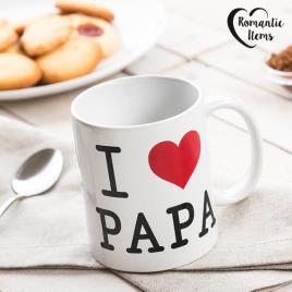 Caneca I Love Papa Romantic Items