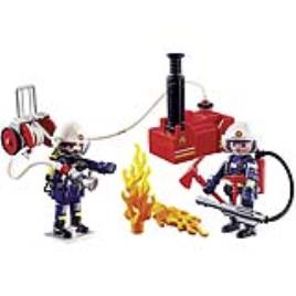Playset City Action -  Firefighters With Water Pump Playmobil 9468