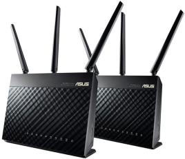 Router Wireless RT-AC68U Dual-band (2,4 GHz / 5 GHz) Gigabit Ethernet (Preto) - 