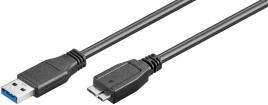Cabo SuperSpeed USB A 3.0 Macho -> micro USB-B 3.0 Macho (5 mts) - 