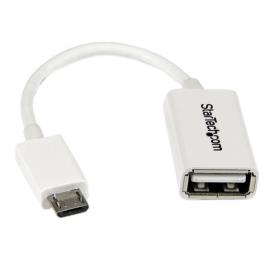 .com UUSBOTGW cabo USB 0,127 m USB 2.0 Micro-USB B USB A Branco