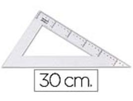 Esquadro Triangulo 30 cm Plastico