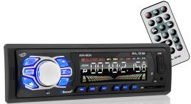 Auto Rádio RDS MP3 4x 45W com FM/MMC/SD/USB/AUX/BLUETOOTH + Comando - 