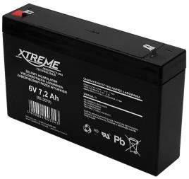 Bateria Chumbo 6V 7,2Ah (148 x 34 x 98 mm) - XTREME