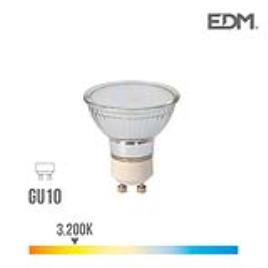 LAMPADA DICROICA VIDRO LED GU10 5W 400 Lm 3200K LUZ QUENTE EDM