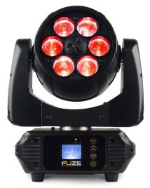Moving Head LED 6x 10W DMX RGBW c/ Zoom (FUZE610Z) - 
