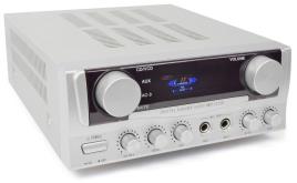 Amplificador de Karaoke c/ Display 2x 50W RMS (Cinza) - Skytronic