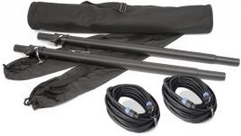 Pack 2x Tubos 90...150cm (Subwoofer/Satelite) + Cabos 2 mts - 