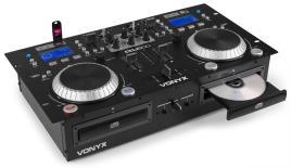 Controlador DJ Duplo Amplificado CD/MP3/USB/BLUETOOTH (CDJ500) - VONYX