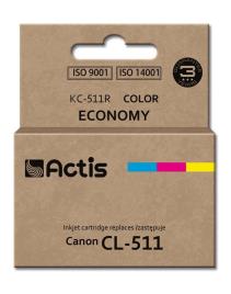 Tinteiro Compatível CL-511 Canon (Tricolor) - ACTIS
