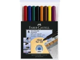 Pack 8 Marcadores Permanentes FABER-CASTELL 151309