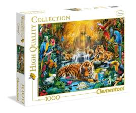 Clementoni - Puzzle 1000 Peças HQC Mystic Tigers