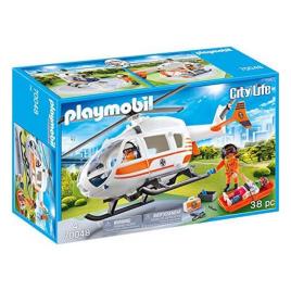 Playset City Life Rescue Helicopter Playmobil 70048 (38 pcs)