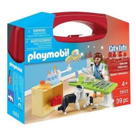 Playset City Life Vet Visit Carry Set Playmobil 5653 (39 pcs)