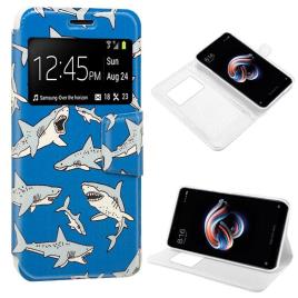 Funda  Flip Cover para Xiaomi Redmi Note 5 / Note 5 Pro Dibujos Tiburón