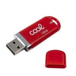 Pen Drive x USB 128 GB 2.0  Cover Rojo
