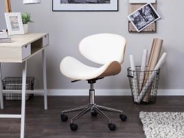 Cadeira de escritório sem braços branco ROTTERDAM