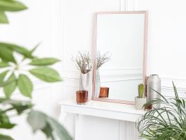 Espelho de parede 60 x 90 cm rosa MORLAIX