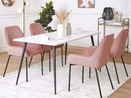 Conjunto de 2 cadeiras de jantar rosa LOVERNA