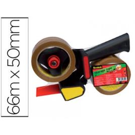 Desenrolador Punho para Fitas 66mtsx50mm com 2 Rolo Fitas Castanha 