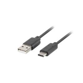 Cabo USB A 2.0 para USB C Lanberg 480 Mb/s Preto