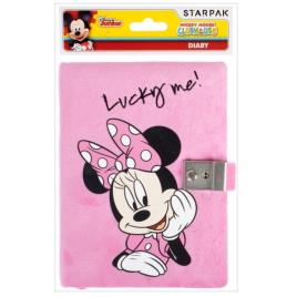 Diário com chave e pelo Minnie