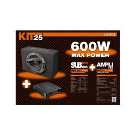 Kit Subwoofer + Amplificador 2 Canais Hertz 600W KITHERTZ1