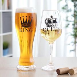 Conjunto de copos King & Queen 2 Peças
