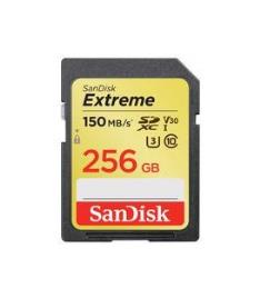 Extreme 256gb Sdxc Memory Card up to 150mb/s, Uhs-i, Class 10, u3, v30