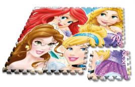 Tapete Puzzle em EVA Princesas 9pçs