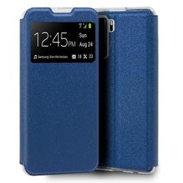 Funda  Flip Cover para Huawei P40 Lite 5G Liso Azul