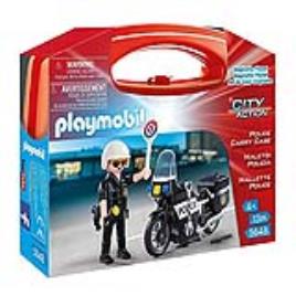 Boneco de Ação City Action Police Playmobil 5648 Preto (13 Pcs)