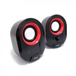 Stereo 2.0 Speaker, Black + Red