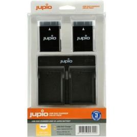 Kit Carregador Duplo + 2x Baterias Jupio para Nikon EN-EL14