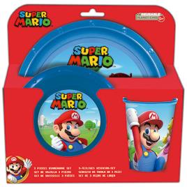 Conjunto Refeição Super Mario 3 Peças