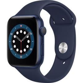 Apple Watch Series 6 44mm - Alumínio Azul | Bracelete Desportiva - Azul Profundo
