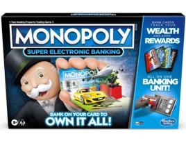 Jogo de Tabuleiro HASBRO Monopoly Super Electronic Banking (Idade Mínima: 8)