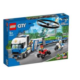Playset City Police Helicopter Transport Lego 60244