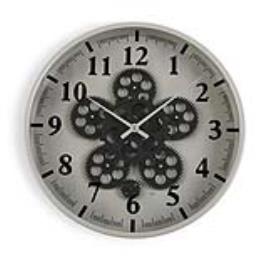 Relógio de Parede Metal Madeira MDF/Cristal (6,5 x 36 x 36 cm)