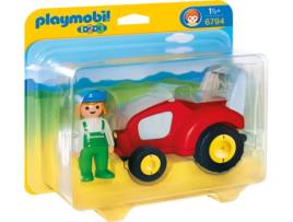 PLAYMOBIL 1.2.3: Tractor (Idade mínima: 1,5)