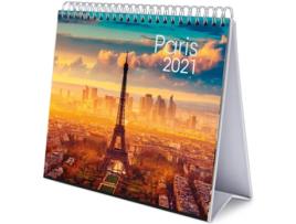 Calendário de Secretária CIUDADES Deluxe Paris (2021)