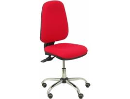 Cadeira de Escritório Operativa PIQUERAS Y CRESPO Socovos Vermelho com rodas anti-risco (Tecido)