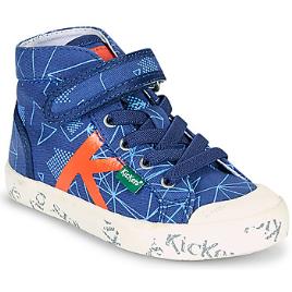 Kickers  Sapatilhas de cano-alto GODUP  Azul Disponível em tamanho para rapaz 28,29,30,32,33,34.Criança > Menino > Sapatos > Tenis