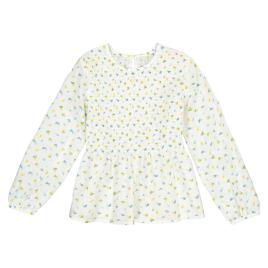 La Redoute Collections Blusa de mangas compridas, estampado floral, 3-12 anos