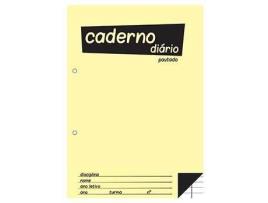 Caderno Agrafado  Amarelo (B5 - Pautado - 40 Folhas)