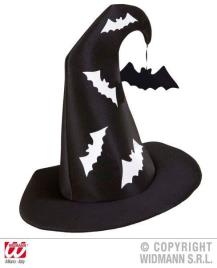 Chapéu De Bruxa Com Morcegos