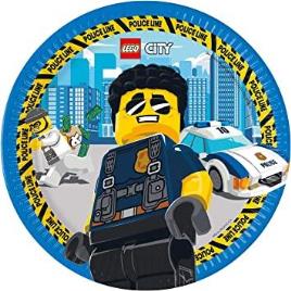 8 Pratos Lego City