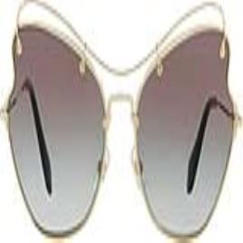 Óculos escuros femininos Miu Miu MU56RS-ZVN0A7 (Ø 61 mm)