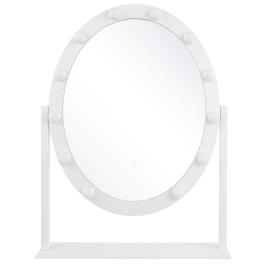 Espelho de pé com iluminação LED 50 x 60 cm branco ROSTRENEN