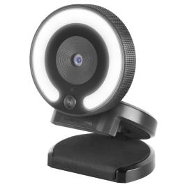 Webcam MARS GAMING MWPRO PRO 1920X1080 FHD, LIGHT RING, 90º FOV, GLASS, BLACK